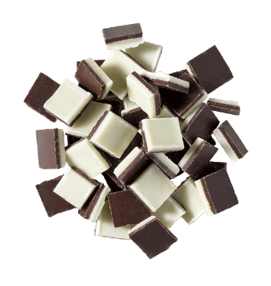 Doppelblätter aus Schokolade